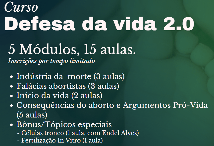 Curso Defesa da Vida 2.0