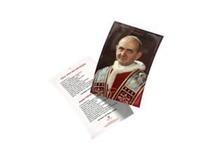 estampa com oração de são paulo VI